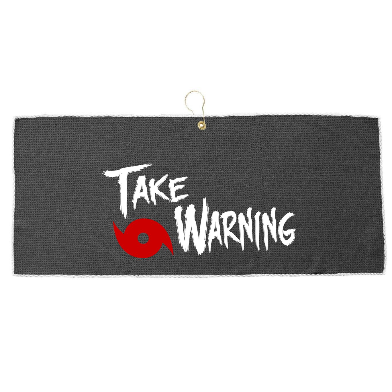 Take Warning Carolina Playoffs Large Microfiber Waffle Golf Towel