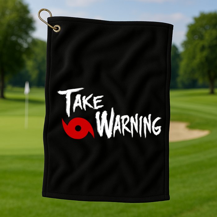Take Warning Carolina Playoffs Golf Towel