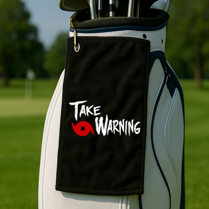 Take Warning Carolina Playoffs Golf Towel