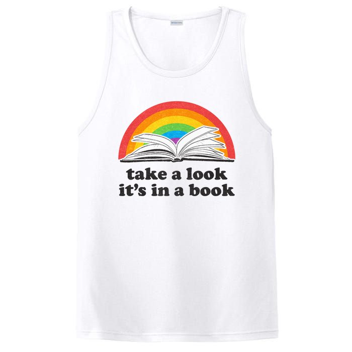 Take A Look Its In A Book Retro Inspired Reading Rainbow PosiCharge Competitor Tank