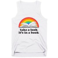 Take A Look Its In A Book Retro Inspired Reading Rainbow Tank Top