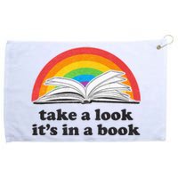 Take A Look Its In A Book Retro Inspired Reading Rainbow Grommeted Golf Towel