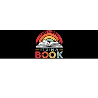 Take A Look Its In A Book Reading Vintage Retro Rainbow Bumper Sticker