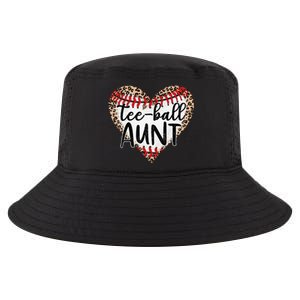 TeeBall Aunt Leopard Heart TeeBall Mom Mother's Day Cool Comfort Performance Bucket Hat