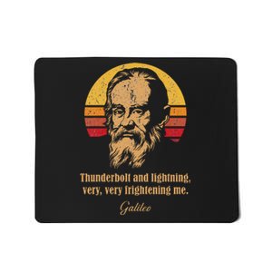 Thunderbolt and lightning Galileo Astronomy Meme Mousepad