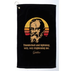 Thunderbolt and lightning Galileo Astronomy Meme Platinum Collection Golf Towel