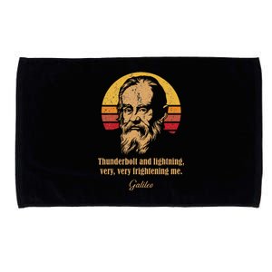 Thunderbolt and lightning Galileo Astronomy Meme Microfiber Hand Towel