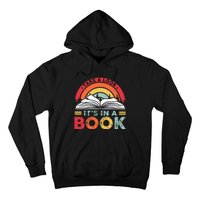 Take A Look ItS In A Book Reading Vintage Hoodie