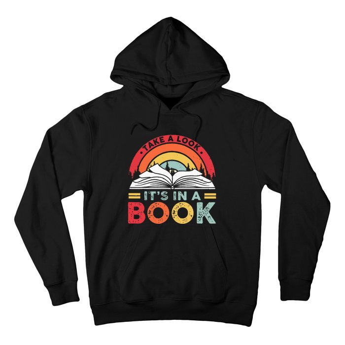 Take A Look ItS In A Book Reading Vintage Hoodie