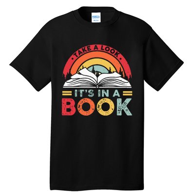 Take A Look ItS In A Book Reading Vintage Tall T-Shirt