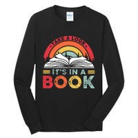 Take A Look ItS In A Book Reading Vintage Tall Long Sleeve T-Shirt