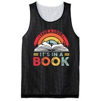 Take A Look ItS In A Book Reading Vintage Mesh Reversible Basketball Jersey Tank