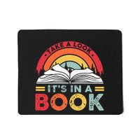 Take A Look ItS In A Book Reading Vintage Mousepad