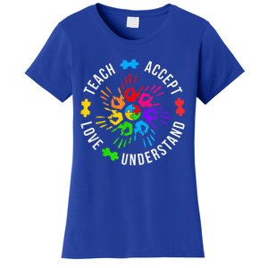 Teach Accept Love Understand Wo Teacher Autism Awareness Women's T-Shirt