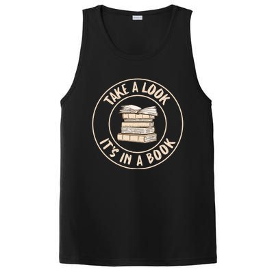 Take A Look Its In A Book Reading Teacher Gift PosiCharge Competitor Tank