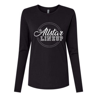 The Allstar Lineup Pop Punk Band Logo For Pop Punk Womens Cotton Relaxed Long Sleeve T-Shirt