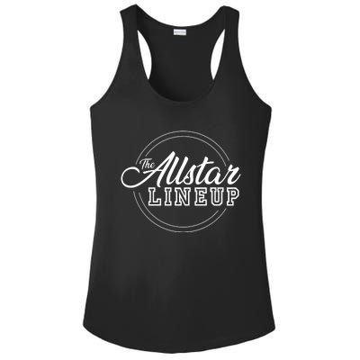 The Allstar Lineup Pop Punk Band Logo For Pop Punk Ladies PosiCharge Competitor Racerback Tank