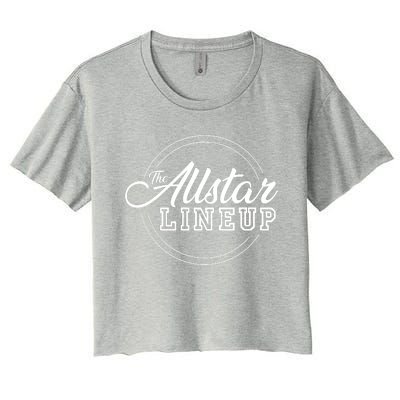 The Allstar Lineup Pop Punk Band Logo For Pop Punk Women's Crop Top Tee