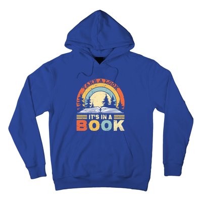 Take A Look ItS In A Book Reading Vintage Retro Rainbow Cute Gift Hoodie