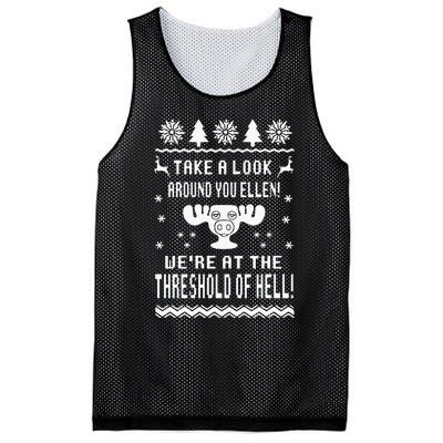 Take A Look Around You Ellen! Were At The Threshold Of Hell Mesh Reversible Basketball Jersey Tank