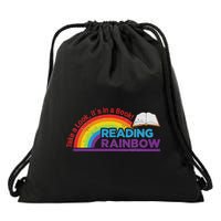 Take A Look ItS In A Book Reading Book Drawstring Bag