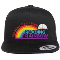 Take A Look ItS In A Book Reading Book Flat Bill Trucker Hat