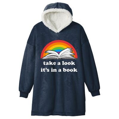 Take A Look It&39;s In A Book Hooded Wearable Blanket