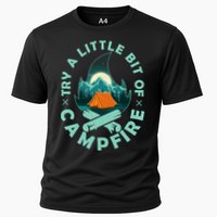 Try A Little Bit Of Campfire Camping Lover Performance Shirt