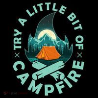 Try A Little Bit Of Campfire Camping Lover Sustainable Bucket Hat