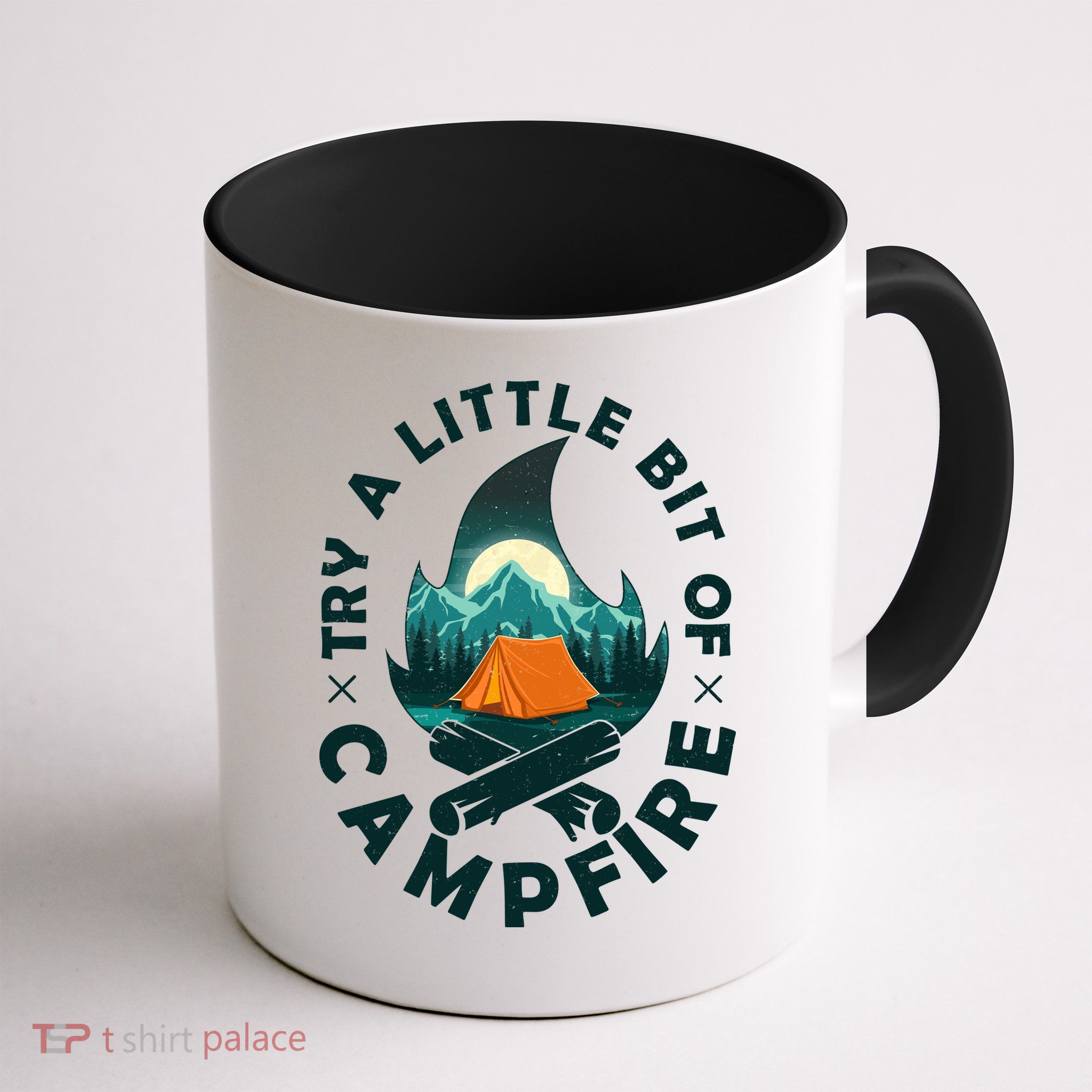 Try A Little Bit Of Campfire Camping Lover Mug