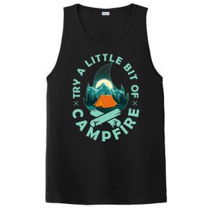 Try A Little Bit Of Campfire Camping Lover PosiCharge Competitor Tank