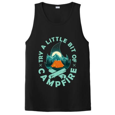 Try A Little Bit Of Campfire Camping Lover PosiCharge Competitor Tank