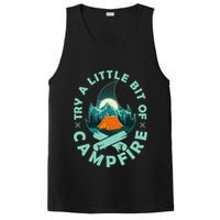 Try A Little Bit Of Campfire Camping Lover PosiCharge Competitor Tank