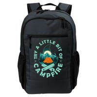 Try A Little Bit Of Campfire Camping Lover Backpack