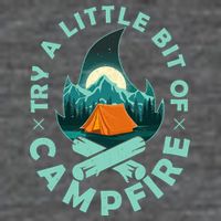 Try A Little Bit Of Campfire Camping Lover Baby Bodysuit