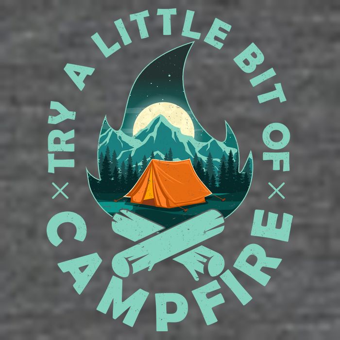 Try A Little Bit Of Campfire Camping Lover Baby Bodysuit
