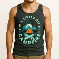 Try A Little Bit Of Campfire Camping Lover Tank Top
