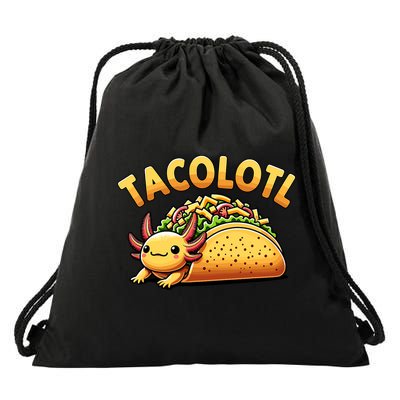 Taco Axolotl Lover Tacolotl Cute Mexican Axolotl Drawstring Bag
