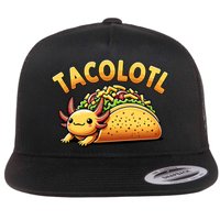 Taco Axolotl Lover Tacolotl Cute Mexican Axolotl Flat Bill Trucker Hat