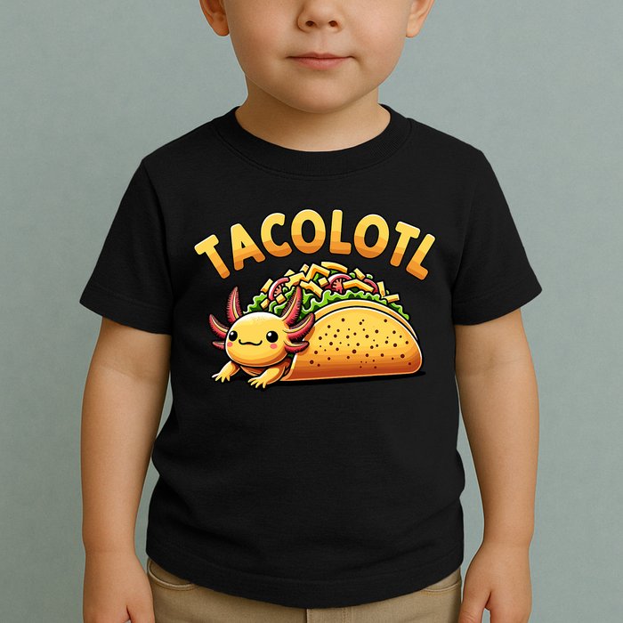 Taco Axolotl Lover Tacolotl Cute Mexican Axolotl Toddler T-Shirt