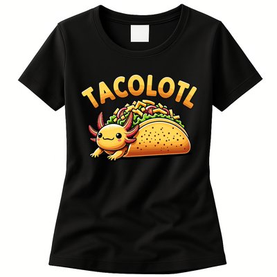 Taco Axolotl Lover Tacolotl Cute Mexican Axolotl Womens T-Shirt