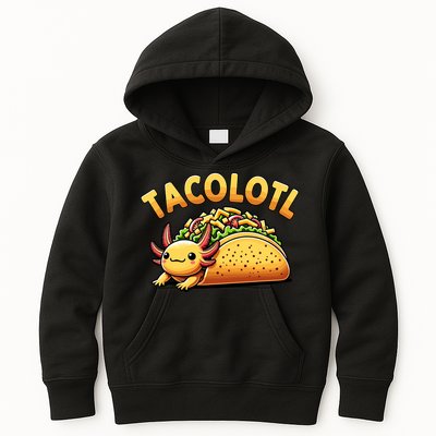 Taco Axolotl Lover Tacolotl Cute Mexican Axolotl Kids Hoodie