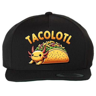 Taco Axolotl Lover Tacolotl Cute Mexican Axolotl Wool Snapback Cap