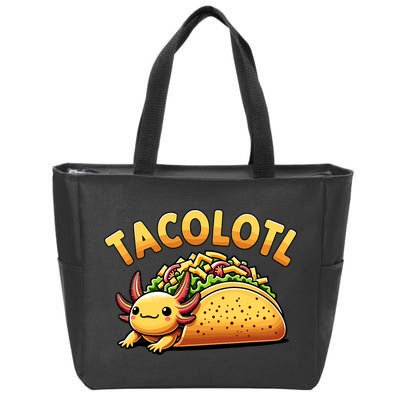 Taco Axolotl Lover Tacolotl Cute Mexican Axolotl Zip Tote Bag