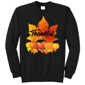 Thankful Autumn Leaves Thanksgiving Fall Sweatshirt