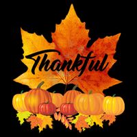 Thankful Autumn Leaves Thanksgiving Fall Drawstring Bag