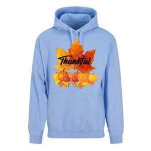 Thankful Autumn Leaves Thanksgiving Fall Unisex Surf Hoodie