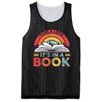 Take A Look Its In A Book Vintage Reading Bookworm Librarian Mesh Reversible Basketball Jersey Tank