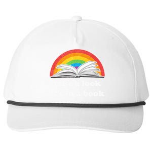 Take A Look Its In A Book Retro Inspired Reading Rainbow Snapback Five-Panel Rope Hat