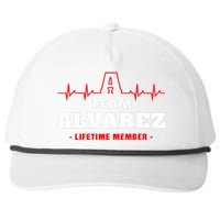 Team Alvarez lifetime member Proud Family Surname Alvarez Snapback Five-Panel Rope Hat